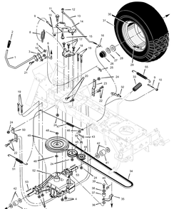 Part Location Diagram of 690070E701 Murray Bracket, Spring Mount